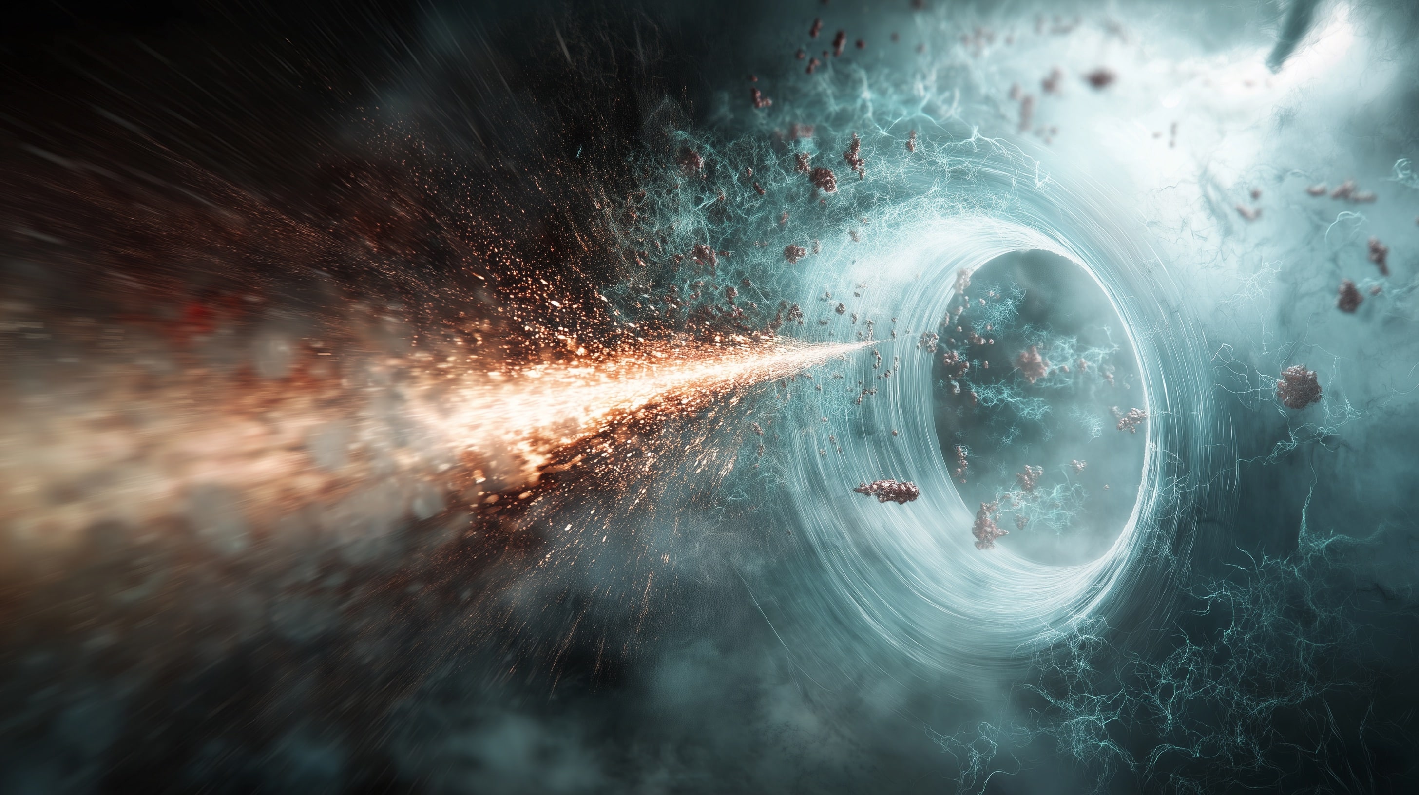 Kurzkettige Fettsäuren dringen durch die Darmepithelwand.