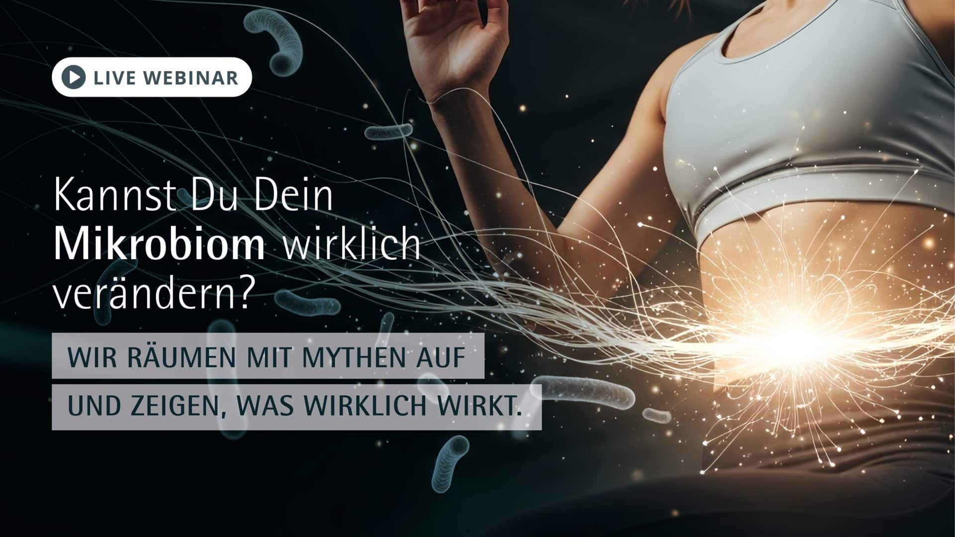 a woman's profile with glowing brain and text